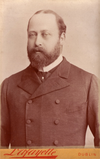 Cabinet card of the Prince of Wales by Lafayette, Dublin, 1880s